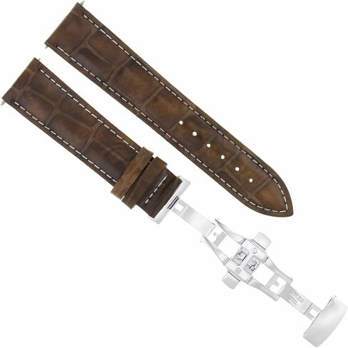 Ewatchparts 23mm Leather Watch Band Strap Compatible With Citizen Ecodrive AT8020-03L BU2013-08E Light Brown in Saudi Arabia