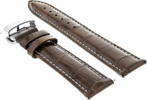 Ewatchparts 23mm Leather Watch Band Strap Compatible With Citizen Ecodrive AT8020-03L BU2013-08E Light Brown in Saudi Arabia