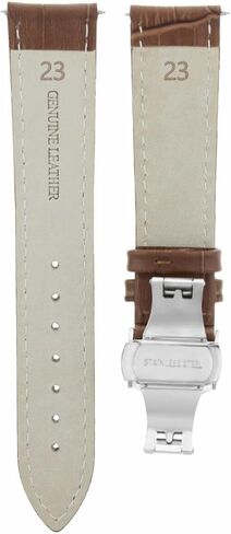 Ewatchparts 23mm Leather Watch Band Strap Compatible With Citizen Ecodrive AT8020-03L BU2013-08E Light Brown in Saudi Arabia
