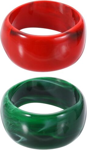 MECCANIXITY Acrylic Chunky Bangle Bracelets for Women, Acrylic Resin Bangle Statement Acetate Cuff Wristband Fashion Jewelry Bracelet in Saudi Arabia