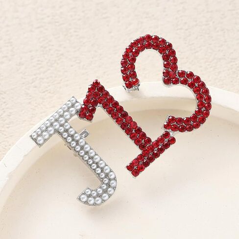 Fashion Metal Inlay Red Sorority Brooch Jewelry Greek Life Delta Women Organization Pin for Gift in Saudi Arabia