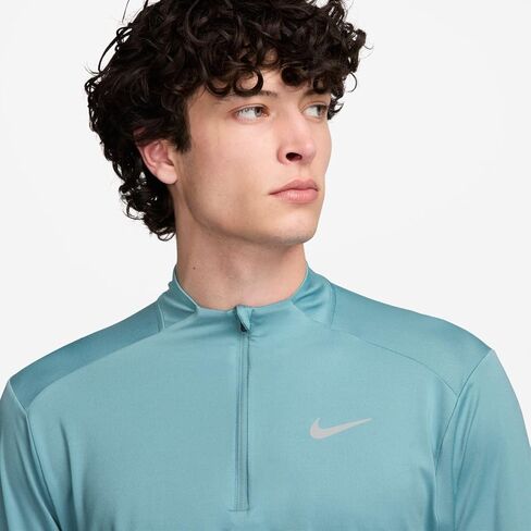 قميص الجري Nike Element للرجال Dri-FIT 1/2-Zip (دينيم تركواز، DD4756-464) مقاس كبير in Kuwait