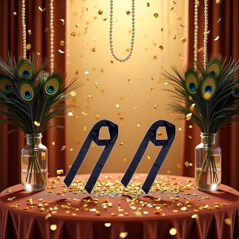 2Pcs Black Satin Belt, Ribbon Long Sash Belt for Dress, Wedding, Birthday, Special Occasion Accessories for Ladies, Women in Saudi Arabia