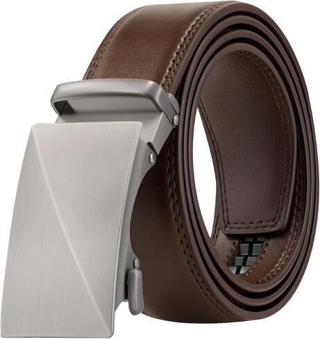 KEYNAT Ratchet Belts for Men, Dress Ratchet Belt Genuine Leather 1 3/8", Mens Belt with Automatic Alloy Buckle in Saudi Arabia