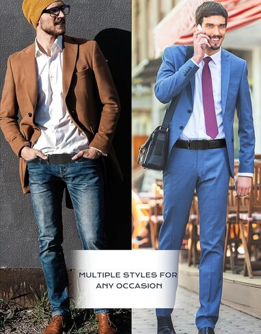 KEYNAT Ratchet Belts for Men, Dress Ratchet Belt Genuine Leather 1 3/8", Mens Belt with Automatic Alloy Buckle in Saudi Arabia