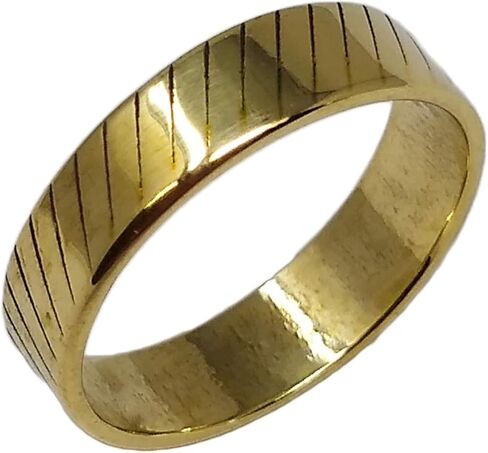 Brass Honcho Cool Rings for Men | Made in The USA from A Real Bullet | Handmade Promise Rings for Men with Personalized Wood Gift Box | Male Rings | Unique Mens Rings | Wide Band for Him | Man in Saudi Arabia