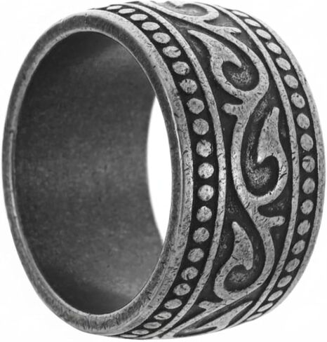 Celtic Spinner Ring 316L Stainless Steel Viking Rune Signet Ring For Men Vintage Jewely Finger Accessories Male US Size - N9 in Saudi Arabia