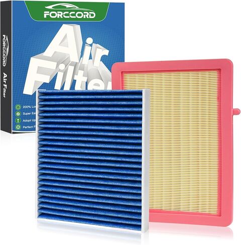 HEPA Cabin Air Filter and Engine Air Filter Fit for Acura MDX 3.5L (2022-2025), Honda Pilot 3.5L (2023-2025) Activated Carbon Cabin Filter Replacement CF11182 17220-61A-A00 in Kuwait