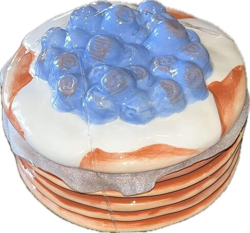 1616Holdings Ceramic Blueberry Pancake Stack Trinket Box Jar 6in x 6in x 3in in Saudi Arabia