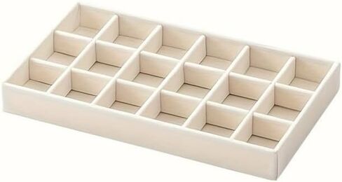 1pcs Jewelry Storage Rack - Multi Grid Display Board with Soft Cushioned Compartments, Stackable Organizer for Rings, Earrings, Bracelets, Necklaces, Brooches (C) in Saudi Arabia