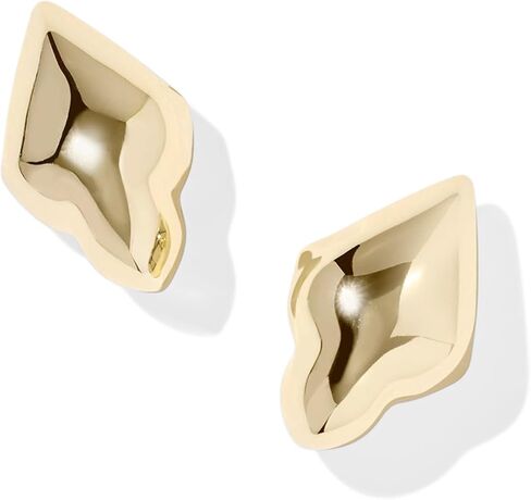 Kendra Scott Womens Adeline Metal Stud Earrings Gold One Size, in Saudi Arabia