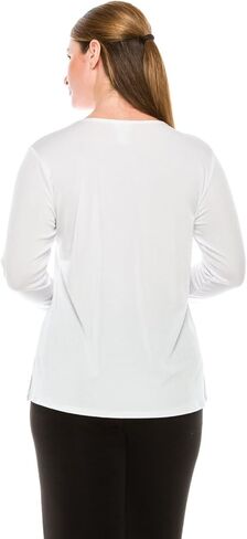 Jostar Women's Basic T Shirts - Long Sleeve Stretch Soft Round Neck Solid Top in Saudi Arabia