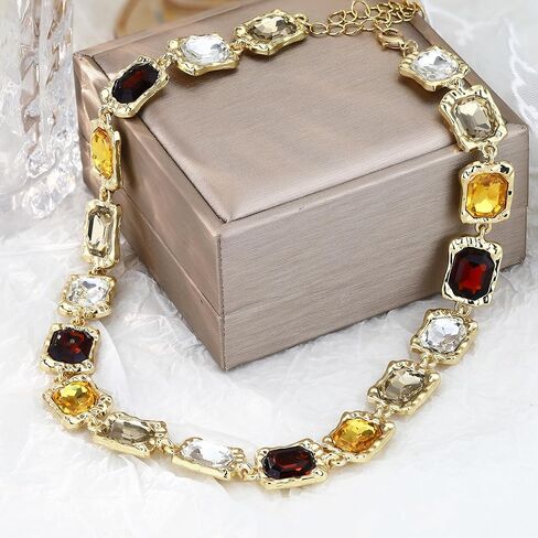 BONJOULRY Chunky Gold Necklace for Women Gold Evil Eye Cowboy Pendant Necklace Dainty Paperclip Chain Vintage Luck Amulet Choker Necklaces Celestial Jewelry Gift in Saudi Arabia