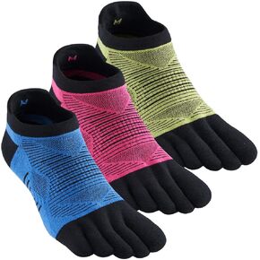 جوارب لأصابع القدم للرجال والنساء Coolmax Five Finger No Show عالية الأداء للجري الرياضي 3 أزواج in Kuwait
