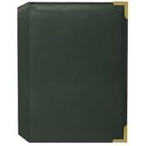 Pioneer Mini Oxford Bound Photo Album, Solid Color Sewn Leatherette Covers with Brass Accent Corners, Holds 24 5x7" Photos, 1 Per Page, Color: Hunter Green. in Saudi Arabia
