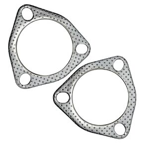 3.5 Inch Exhaust Gasket 3-Bolt 89mm Flange High Temperature Graphite w/Fire Ring Replacement 2 Pcs in Saudi Arabia