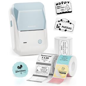 NIIMBOT B1 Label Maker Machine with Tape, Thermal Label Printer Easy to Use for Office, Home, Business, 2 Inch Label Maker with 2'' x1.18'' Labels-230pcs/Roll in Kuwait