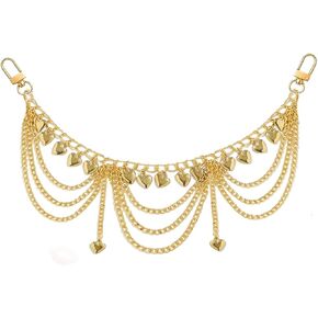 MORWLAT Gold Bag & Purse Charms Chain for Handbags With Heart Charms Women Key Chain Pendant Trendy Jewelry Gift in Kuwait