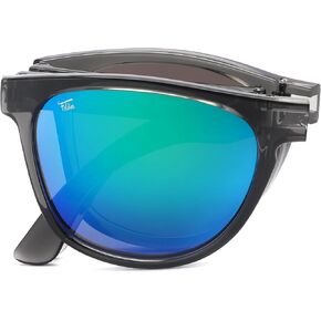 Foldies Remix نظارات شمسية مستقطبة قابلة للطي، UV400، UVA، UVB حماية للرجال والنساء، نظارات شمسية قابلة للطي حافظة جلدية in Kuwait