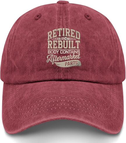 liabiliies Retired and Rebuilt Body Contains Aftermarket Parts-4 Hat for Women Baseball Cap Funny Birthday Gifts for Men in Saudi Arabia