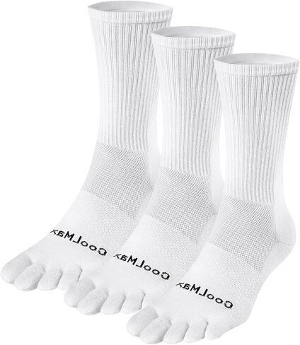 Toe Socks for Men and Women Coolmax Five Finger No Show High Performance Athletic Running 3 Pairs in Saudi Arabia
