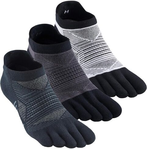 Toe Socks for Men and Women Coolmax Five Finger No Show High Performance Athletic Running 3 Pairs in Saudi Arabia