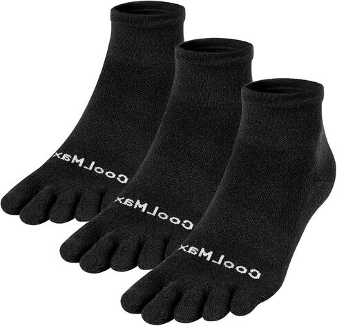 Toe Socks for Men and Women Coolmax Five Finger No Show High Performance Athletic Running 3 Pairs in Saudi Arabia