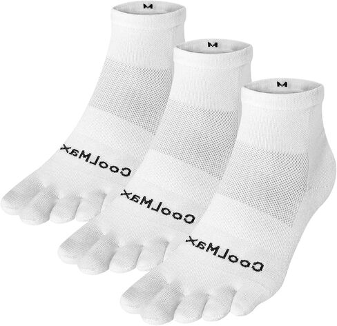 Toe Socks for Men and Women Coolmax Five Finger No Show High Performance Athletic Running 3 Pairs in Saudi Arabia