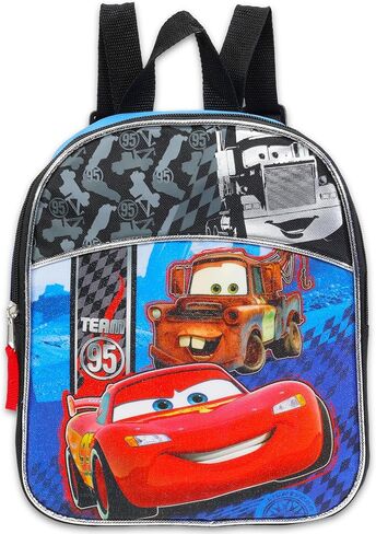 Disney Cars Mini Backpack with Lunch Box Set - Bundle with 11" Small Lightning McQueen Backpack, Lunch Bag, Stickers, More | Disney Cars Lunch Bag Set in Saudi Arabia