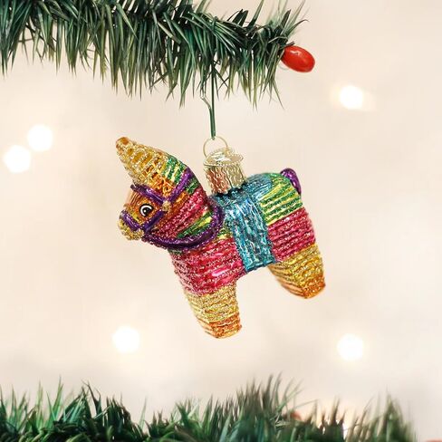Old World Christmas Piñata Glass Blown Ornament for Christmas Tree, Handcrafted Holiday Decoration, Fiesta Collection in Saudi Arabia
