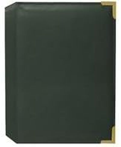 Pioneer Mini Oxford Bound Photo Album, Solid Color Sewn Leatherette Covers with Brass Accent Corners, Holds 24 5x7" Photos, 1 Per Page, Color: Hunter Green. in Saudi Arabia