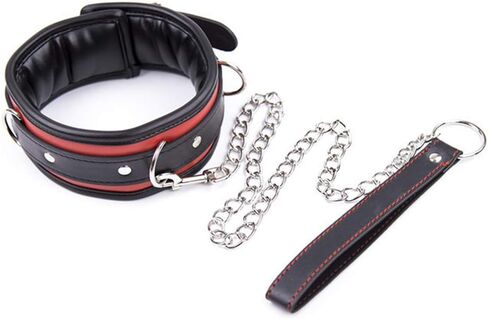 Vanstart Soft Sponge Leather Punk Choker Necklace (Black, Red, 16 inches, Women, Unisex, Fashion Jewelry) in Saudi Arabia