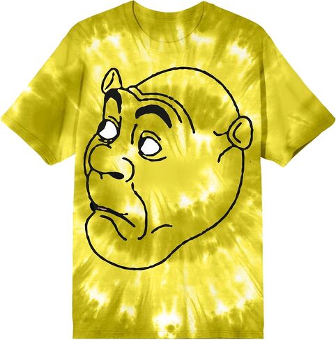 تي شيرت Shrek Big Face للكبار باللون الأخضر ذو رقبة دائرية وأكمام قصيرة in Saudi Arabia