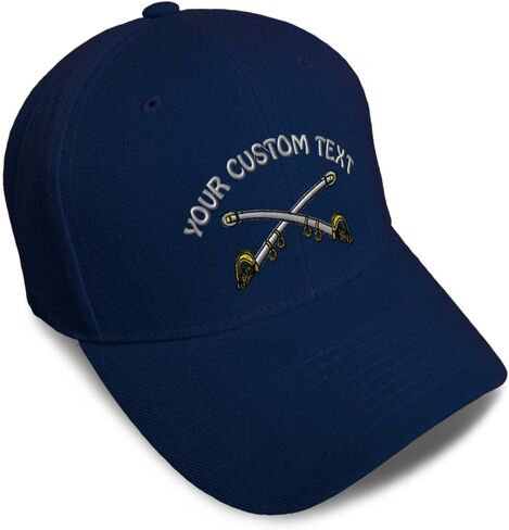 Baseball Caps for Men & Women Embroidered Cavalry Crossed Sabers Brass Embroidery Acrylic in Saudi Arabia