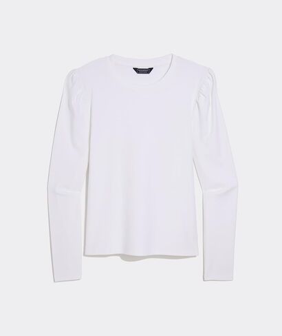 قميص Vineyard Vines النسائي الفاخر بأكمام منتفخة in Kuwait