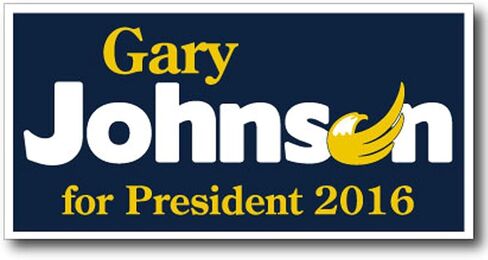 ملصقات Victorystore - Gary Johnson for President 2016 ملصقات Vinyl Pumper ، مجموعة من 2 ، حجم 3.75 بوصة × 9 بوصات in Kuwait
