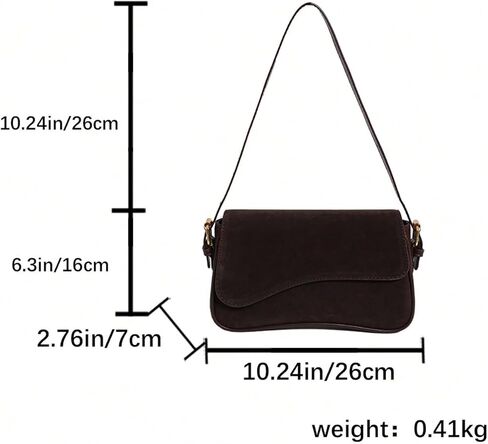 Women's PU Leather Zipper Flap Shoulder Handbags Adjustable Strap Crossbody Bag Underarm Purse in Saudi Arabia