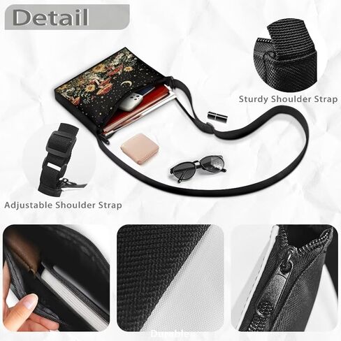 Small Capacity Shoulder Bag for Women Men Crossbody Purse Bags Lightweight Travel Tote Handbag with Zipper Closure in Saudi Arabia