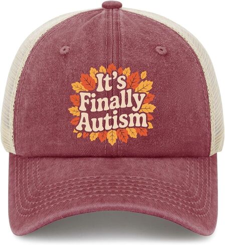 It's Finally Autism Golf Hats Funny caps for Her in Saudi Arabia