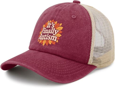 It's Finally Autism Golf Hats Funny caps for Her in Saudi Arabia