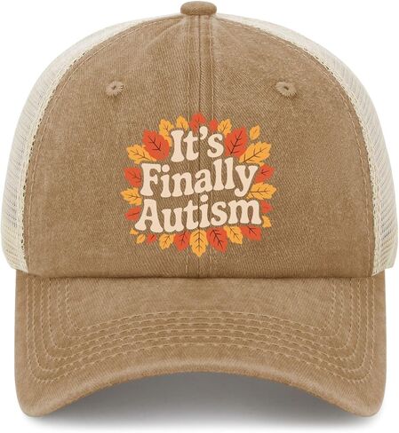 It's Finally Autism Golf Hats Funny caps for Her in Saudi Arabia