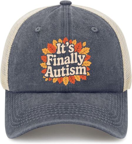It's Finally Autism Golf Hats Funny caps for Her in Saudi Arabia