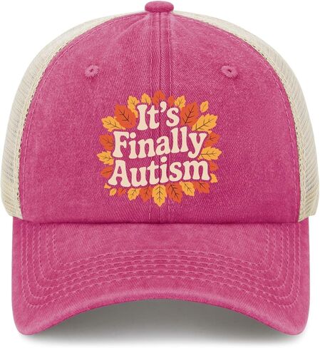 It's Finally Autism Golf Hats Funny caps for Her in Saudi Arabia