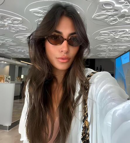 نظارات شمسية Colrea للسيدات، نظارة شمسية بيضاوية كلاسيكية بإطار صغير طراز 90s Y2K عصري، حماية من الأشعة فوق البنفسجية 400 CL1628 in Kuwait