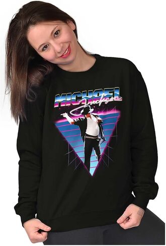 Brisco Brands Michael Jackson 80s Iconic Pop Pose Sweatshirt for Men or Women in Saudi Arabia