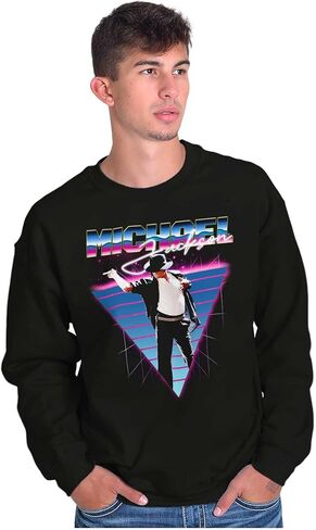 Brisco Brands Michael Jackson 80s Iconic Pop Pose Sweatshirt for Men or Women in Saudi Arabia