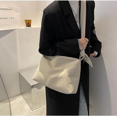 Casual Shoulder Bag, Relaxed Style Tote with Soft Structure, Minimalist Everyday Purse in Saudi Arabia