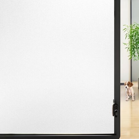Frosted Window Film Static Cling Privacy Glass Film Removable No Glue Waterproof UV Protection for Bathroom Kitchen Bedroom (17.7x78.7 Inch) in Saudi Arabia