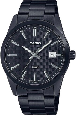 Casio MTP-VD03B-1A Men's Standard Black IP Stanless Steel Black Dial 3-Hand Analog Watch in Saudi Arabia
