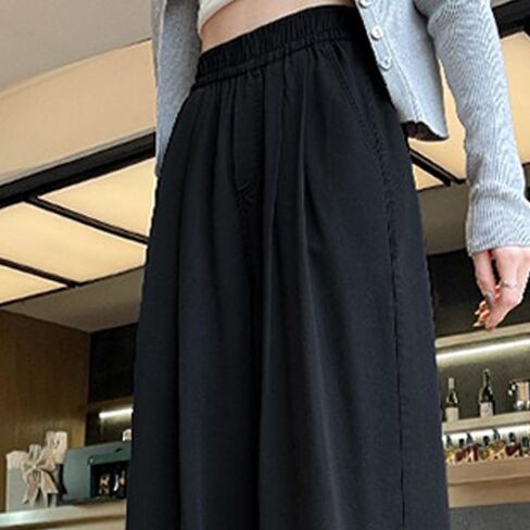 XIALIJU Women's Comfortable Tencel Jeans Summer Casual Style high Waist Loose Straight Leg Slimming Wide Leg Pants in Saudi Arabia